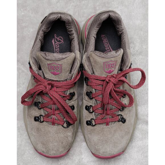 Danner Dry Mountain 600 Low Outdoor Hiking Shoes Gray Suede Plum Womens Size 7.5 - Picture 8 of 16